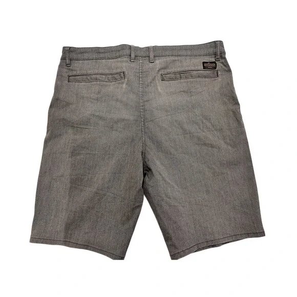 Quiksilver Mens Shorts 36 Charcoal Gray Straight Fit Casual Surf Skate - Picture 2 of 13